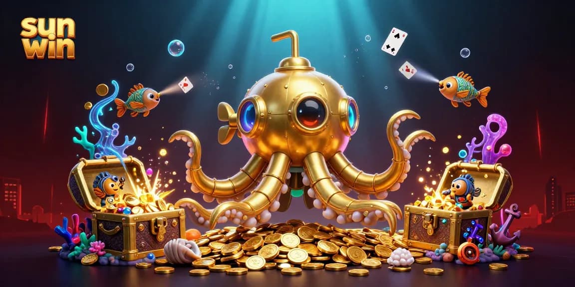 Experience the thrill of sun win with a vibrant 3D underwater casino adventure.
