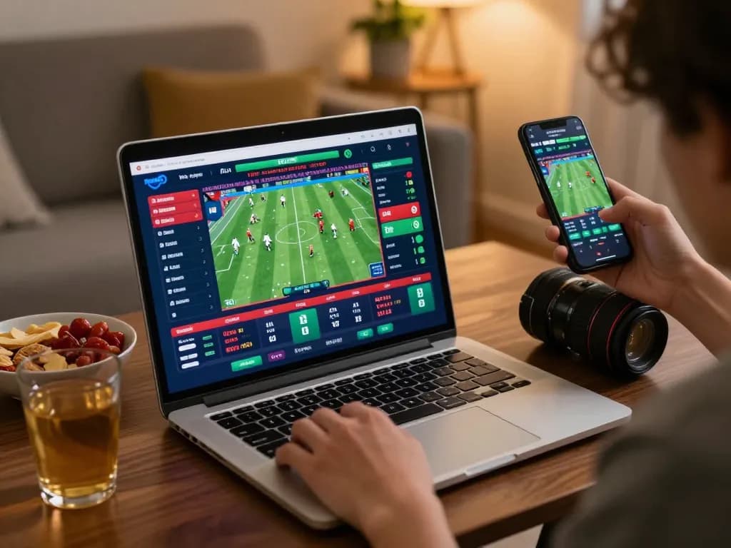 Tỷ lệ kèo nhà cái hôm nay highlighted in an online sports betting scene, showcasing live odds and user engagement