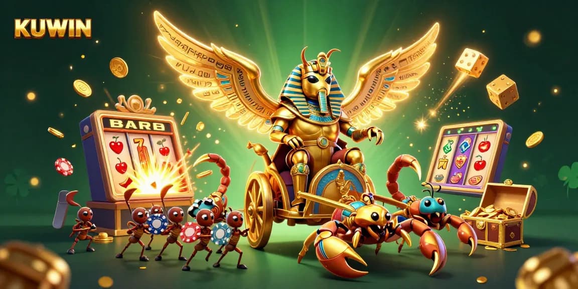 Engage in exciting casino adventures with KUWIN, featuring vibrant characters and dynamic game elements.