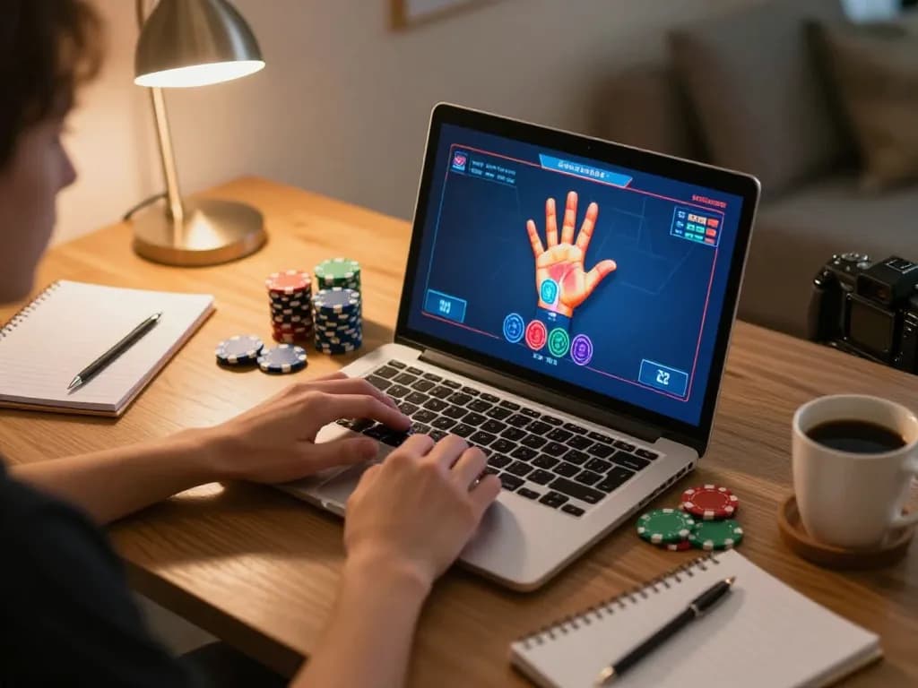 Permainan poker daring yang menarik di rumah dengan pengalaman halo777, menunjukkan taruhan yang strategis dan pengaturan yang nyaman.