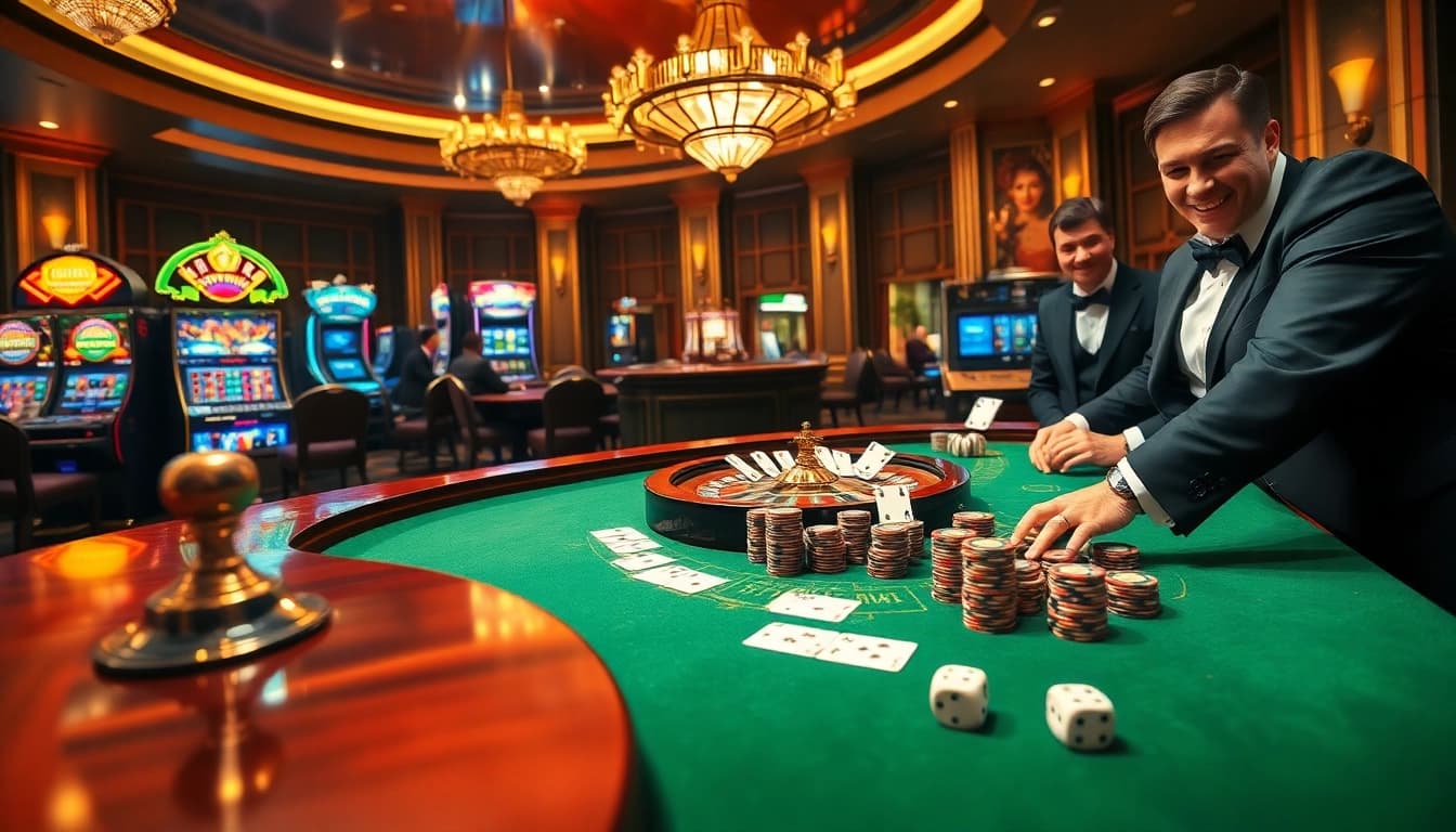 Experience the thrill of high-stakes gambling at https://keobongda2.vip/ in a vibrant casino setting.