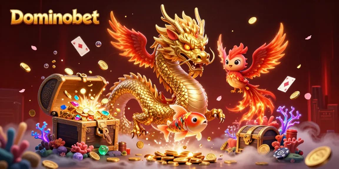 Play poker and win with Dominobet's thrilling online gaming experience, featuring dynamic casino elements.