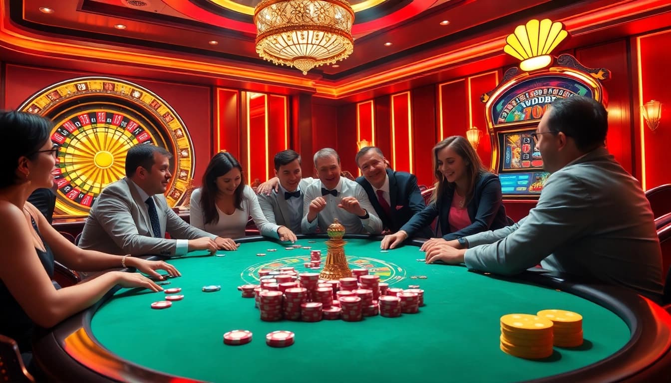 Experience the thrill of the game tx88 with vibrant poker chips and a luxurious casino atmosphere.