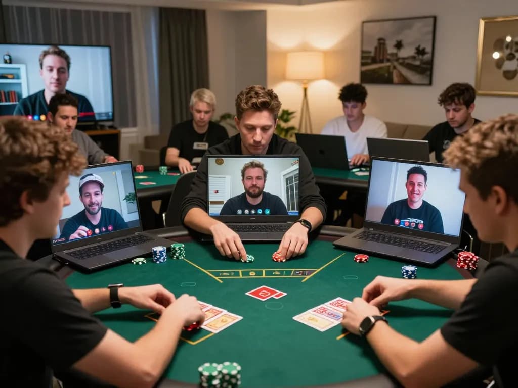 Players engaging in a thrilling online poker game at cm88 with colorful avatars and dynamic gameplay