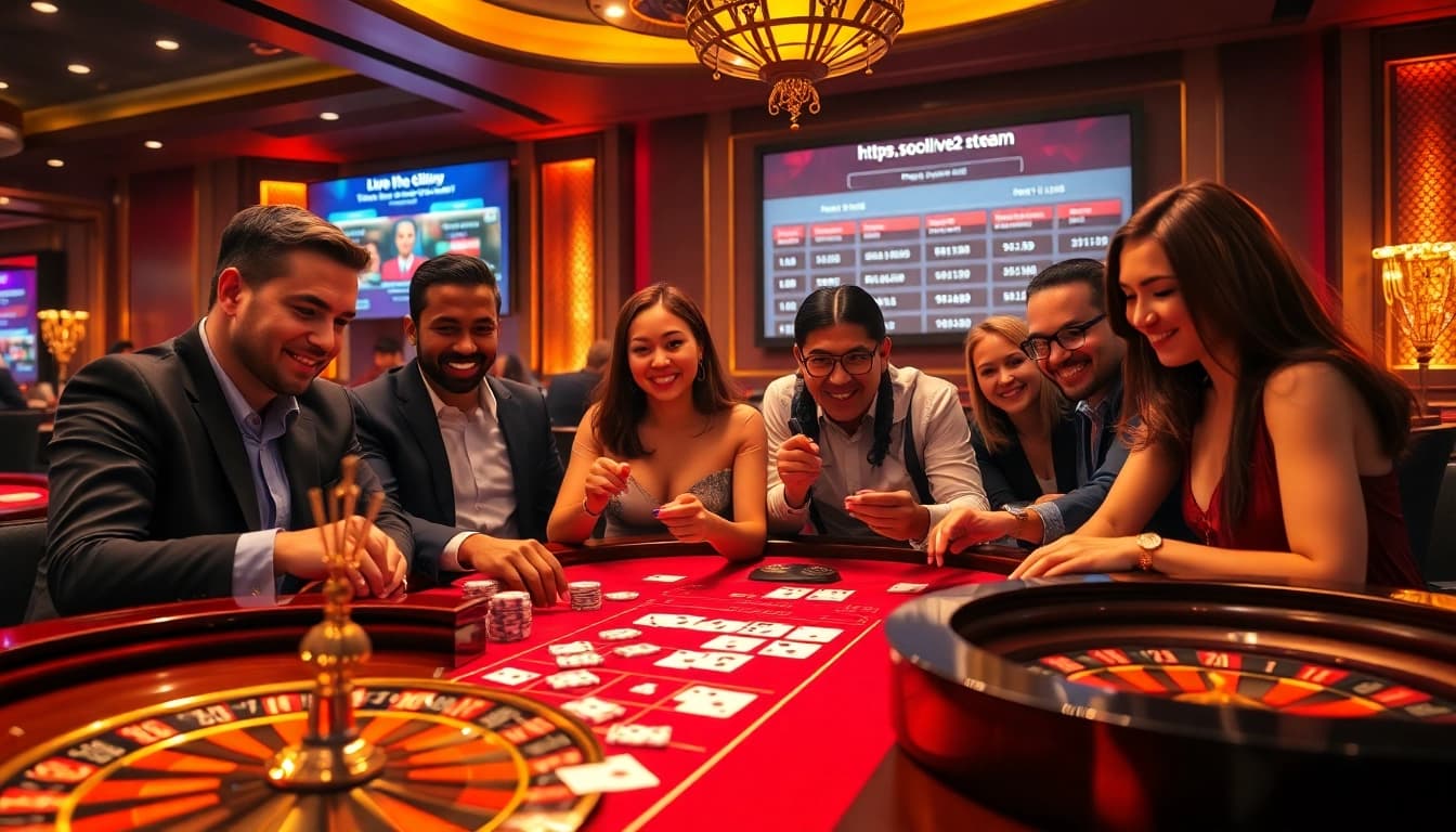 Experience thrilling gameplay at https://socolive2.stream/ with vibrant casino tables and lively players.