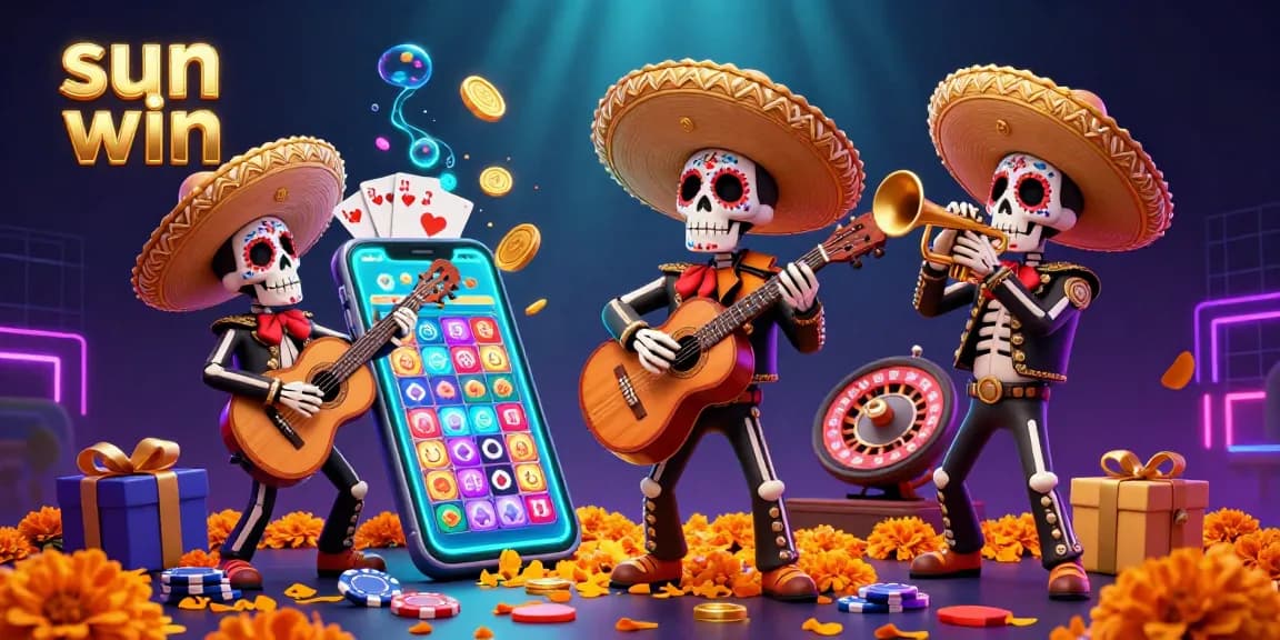 Spin the reels and win big with sun win's vibrant mariachi-themed casino game scene.