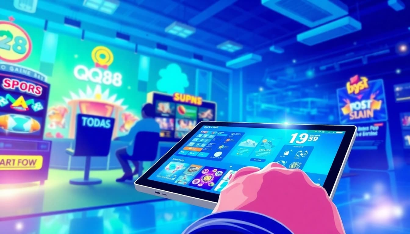 Explore the interactive gaming experience on QQ88 Education, showcasing popular online games and community engagement.