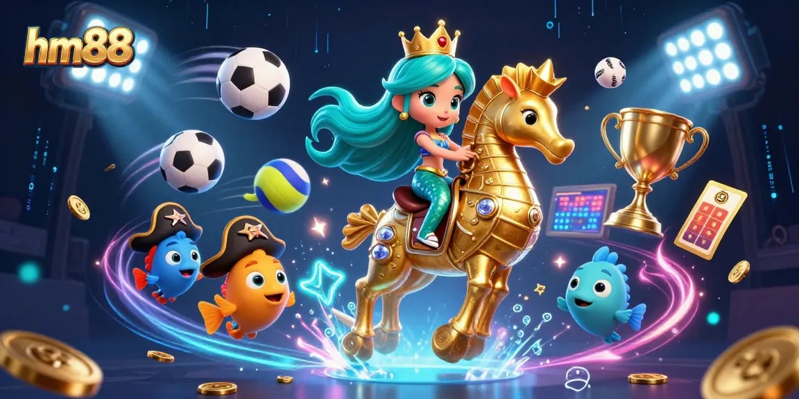 Engage with exciting betting experiences at hm88 with vibrant 3D casino-themed characters.
