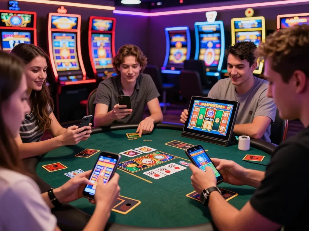 Players enjoying the exciting games at 789club online casino with vibrant visuals.