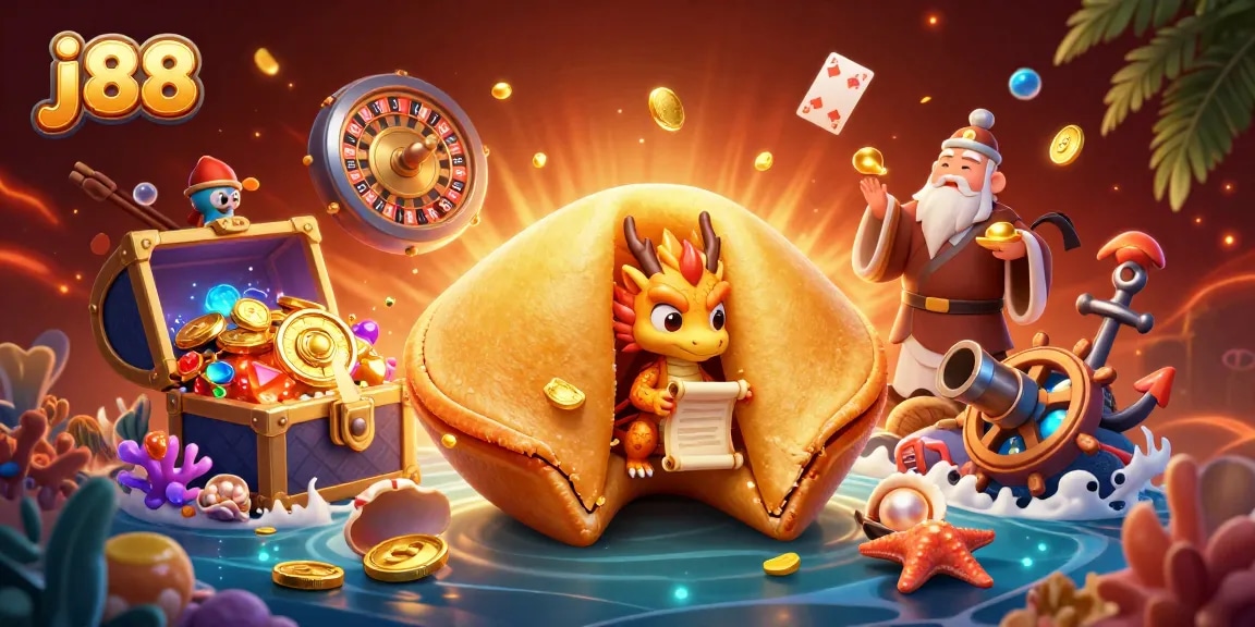Experience thrilling j88 gameplay with a vibrant underwater casino scene full of action and fortune!