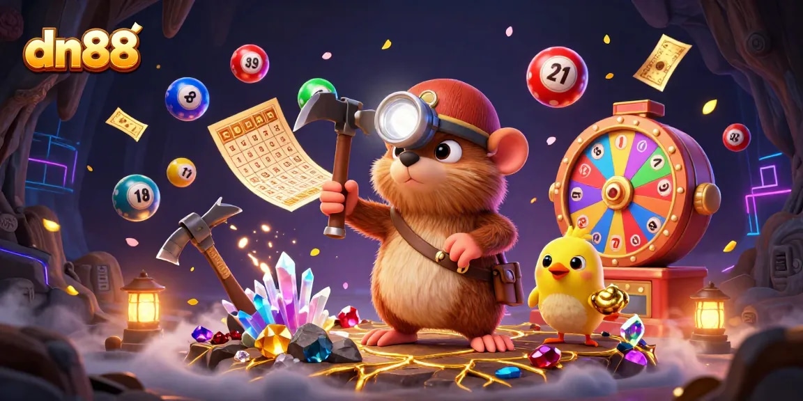 dn88 players engage in exciting gaming with a treasure hunter and lottery elements