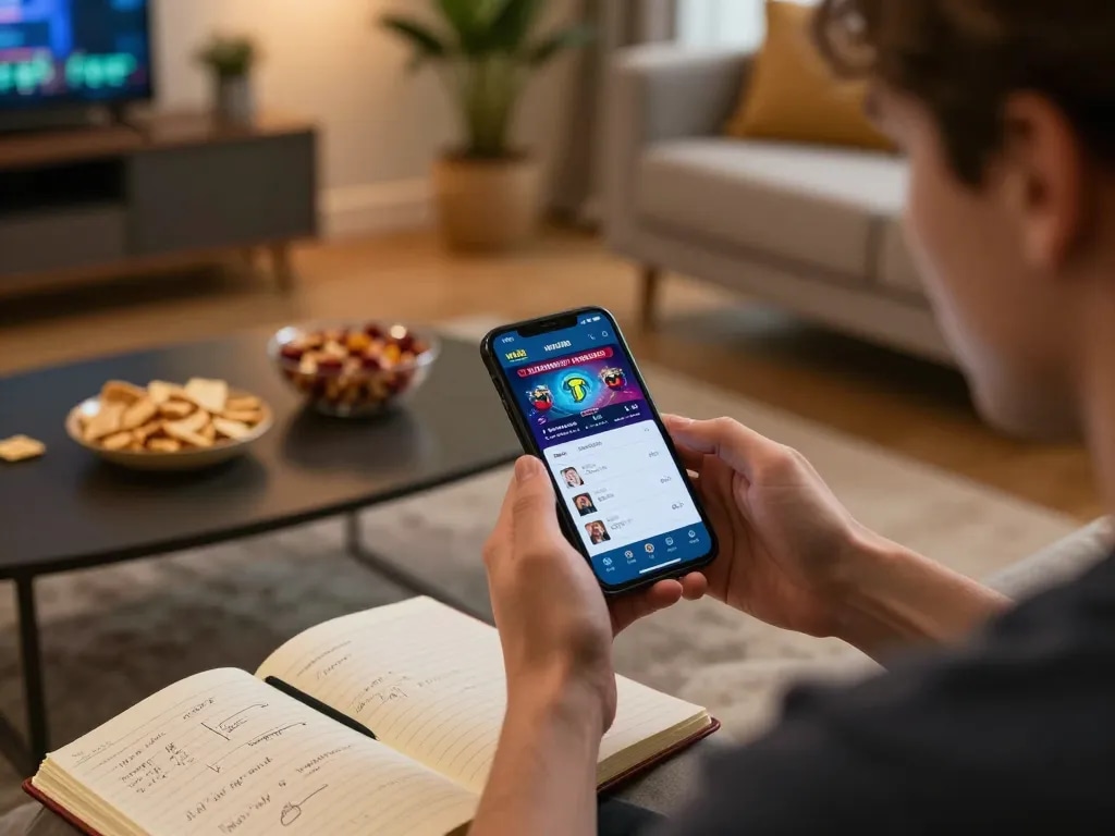 Player enjoying online gaming experience on ww88 mobile app in a cozy setting