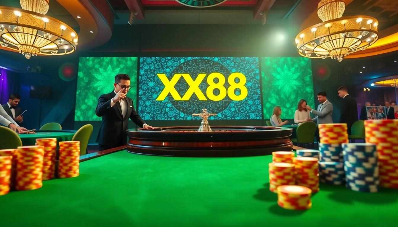 Experience the thrill of winning at XX88's luxurious casino tables and games.