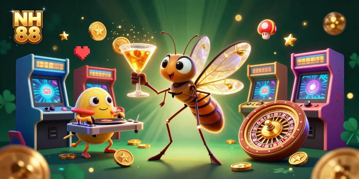Experience the thrills of NH 88 with a captivating casino-themed 3D illustration showcasing vibrant elements.