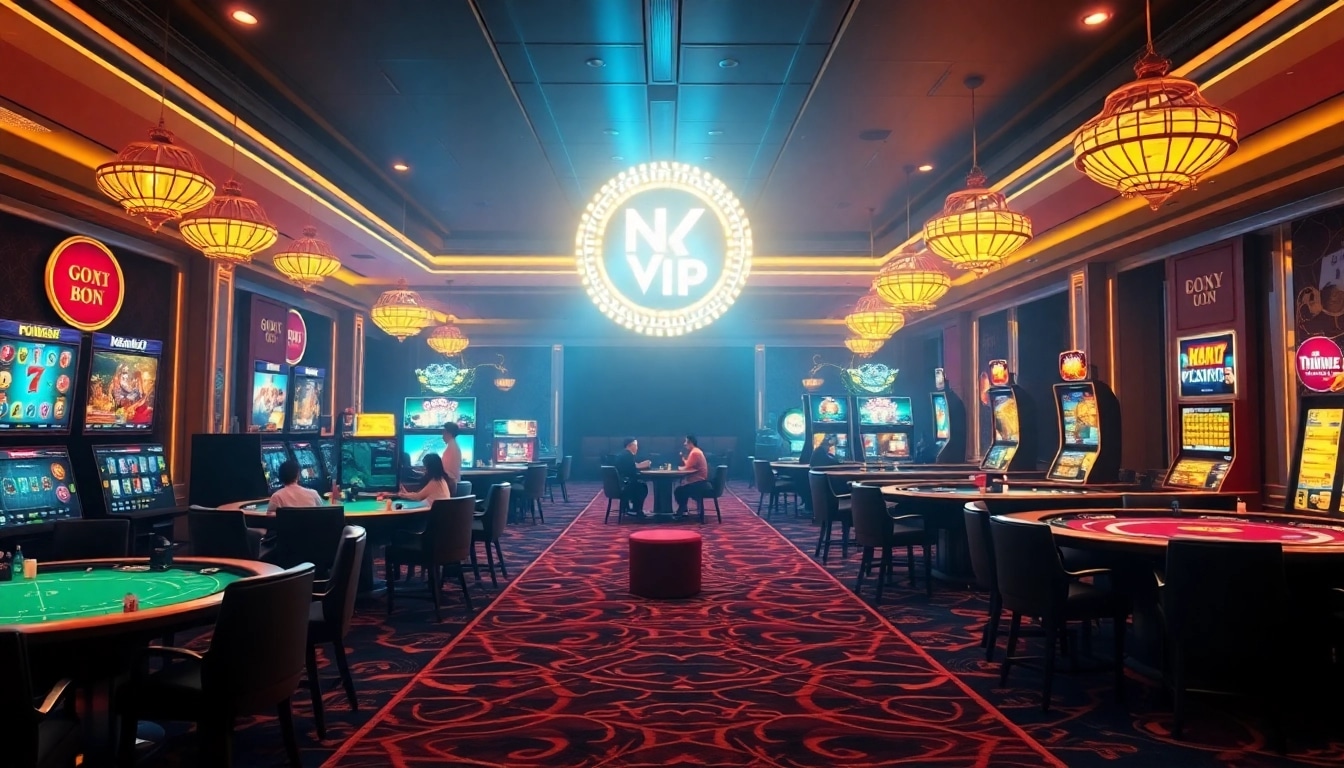 Exciting online gaming interface at https://nhatvip.support/ showcasing various casino games.