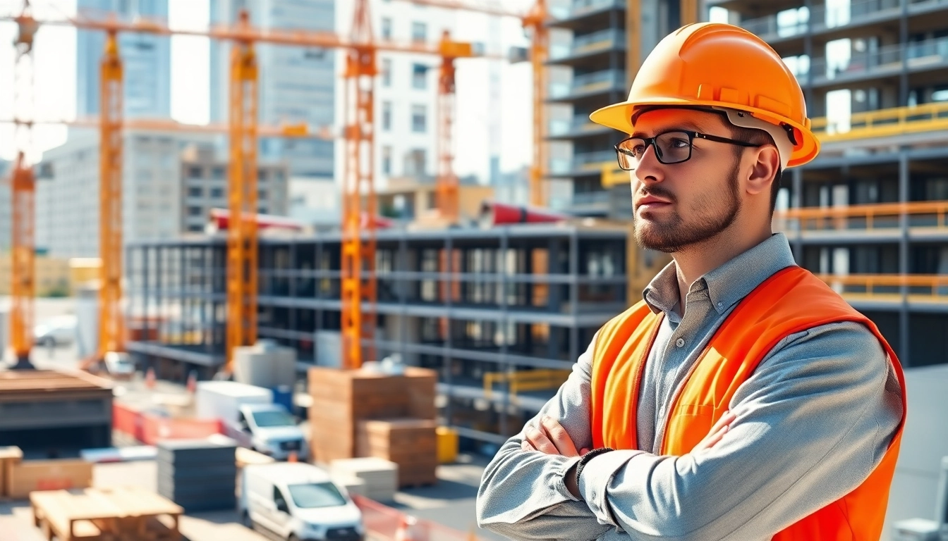 New York Commercial General Contractor managing an active construction site with cranes.
