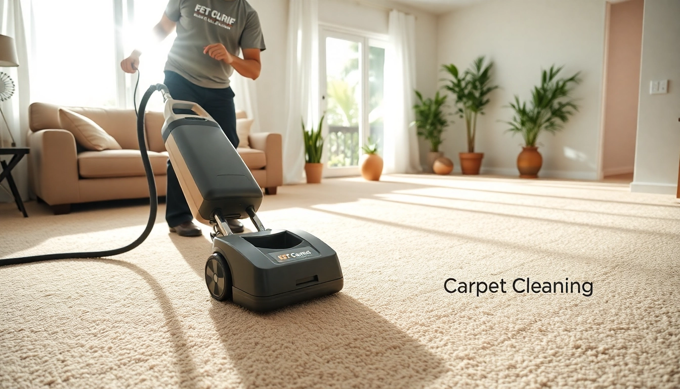 Engaging carpet cleaners lincoln ca technician demonstrating effective cleaning methods.