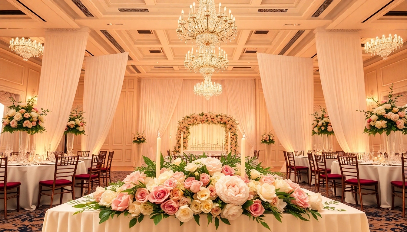 Discover the charm of the Best Wedding Venue Jacksonville with an elegant wedding setup showcasing floral beauty.