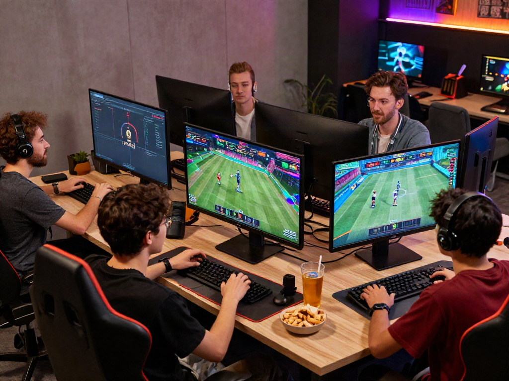 Exciting da88 gaming experience with friends engaging in sports and casino games.