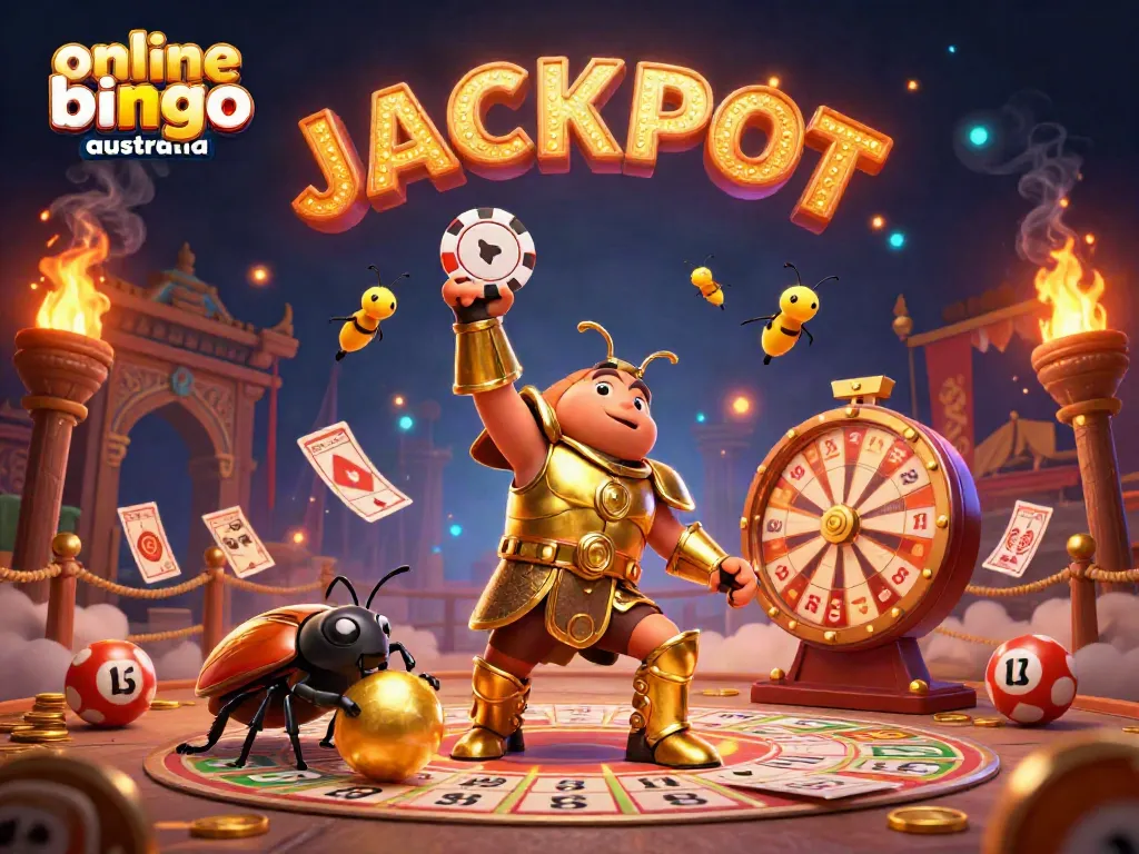 Experience thrilling online bingo Australia with vibrant characters and engaging bingo elements.