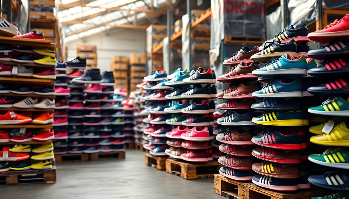 Showcasing Best Adidas Shoe Pallets with 100 pairs for potential buyers to explore diverse styles.