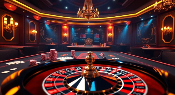 Experience the thrill of gambling at f8bet.io with vibrant casino tables and exciting betting opportunities.