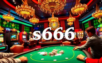 Experience the thrilling action at s666 casino with vibrant poker table games and lively atmosphere.