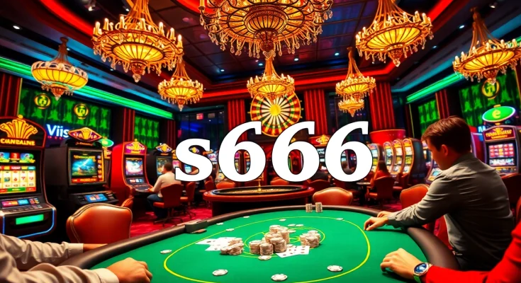 Experience the thrilling action at s666 casino with vibrant poker table games and lively atmosphere.