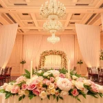 Discover the charm of the Best Wedding Venue Jacksonville with an elegant wedding setup showcasing floral beauty.