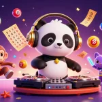 Experience dynamic gameplay with fly88, featuring a DJ panda, breakdancing monkey, and kittens in a colorful casino setting.
