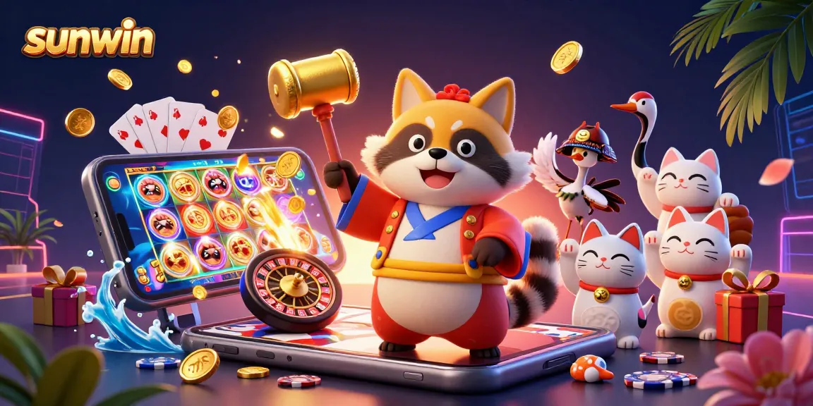 Experience the thrill of sunwin's vibrant gameplay with colorful elements and lucky characters.