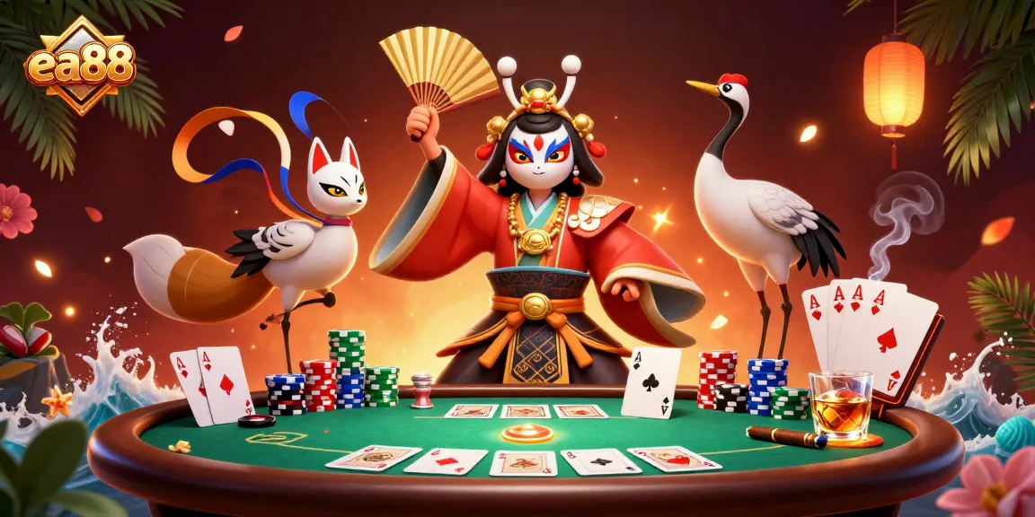 Join the excitement at ea88 with vibrant poker scenes featuring unique characters and rich gaming elements.