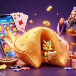 Experience exhilarating gameplay with qs88, featuring a golden fortune cookie and vibrant casino elements.