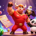 Engage with 789 win by enjoying a vibrant scene featuring lottery elements and joyful mascots.