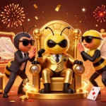 Experience thrilling gaming adventures with 11WIN's vibrant casino illustration art.