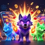Join the excitement at 11WIN with a showdown of spectral wolves amid casino riches.