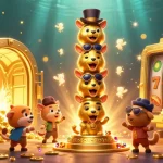 Engage in thrilling online pokies adventures with vibrant totem characters and dazzling treasures.