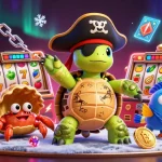 Experience thrilling wins with 11WIN at this vibrant casino scene featuring pirate characters.